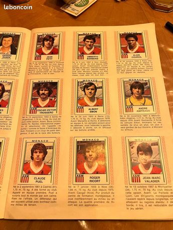 Album de football panini de 1981 - Collection
