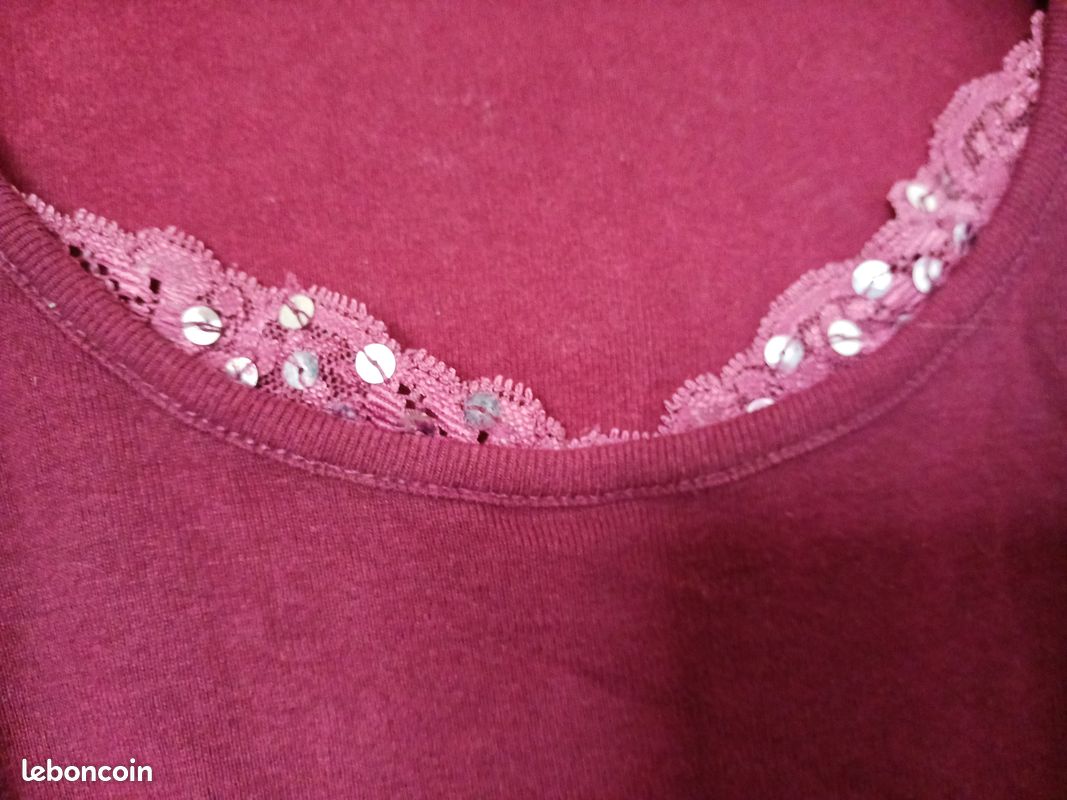 Top couleur prune (image 4)