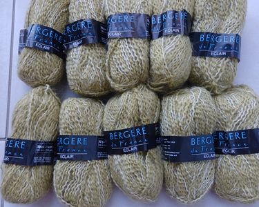 Lot De 10 Pelotes De Laine Bergère De France Tweedine - Neuf, Qualité Française