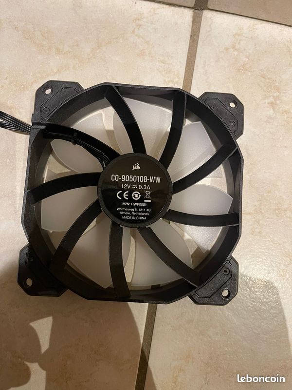 Corsair Ventilateur de boitier, Noir, 120 mm (image 2)