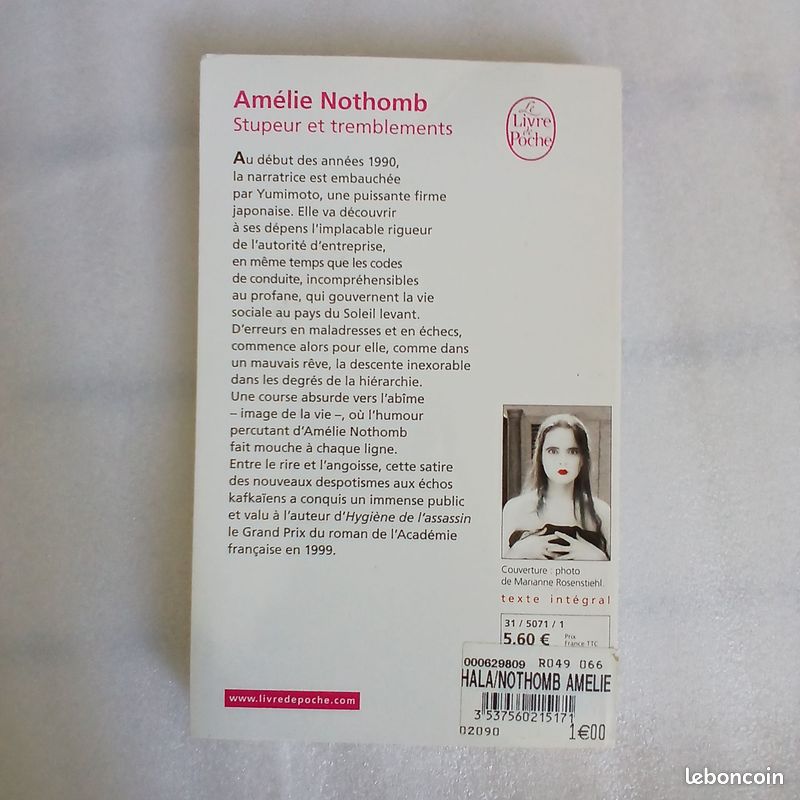 Amélie Nothomb - Stupeur et tremblements (image 2)