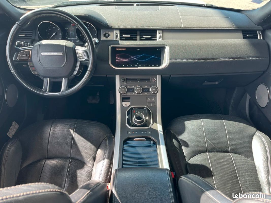Land rover range rover evoque cabriolet 2.0 td4 180 cv 4wd bva9 hse + sièges à mémoire chauffants + bluetooth + caméra de recul + meridian (image 9)