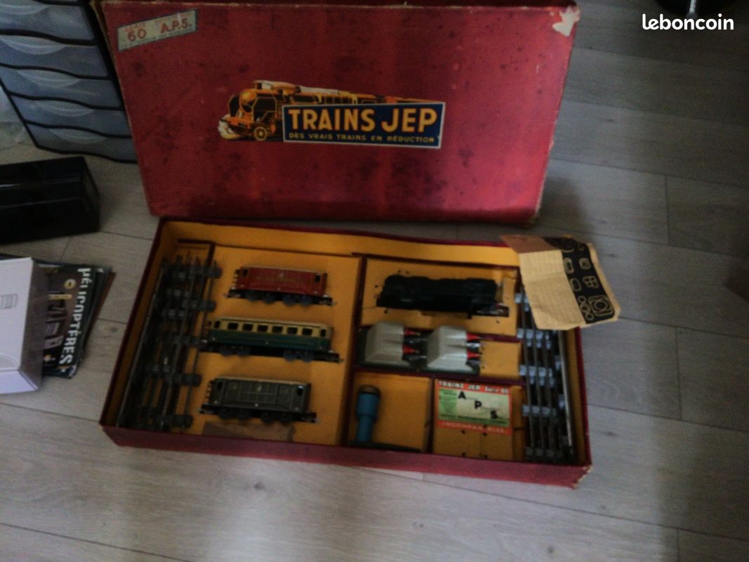 Alte Modelleisenbahn JEP SERIES 60 A.P.5 TRAIN SET BOX 1939 j