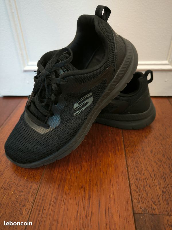 Baskets Skechers 36 noir (image 2)