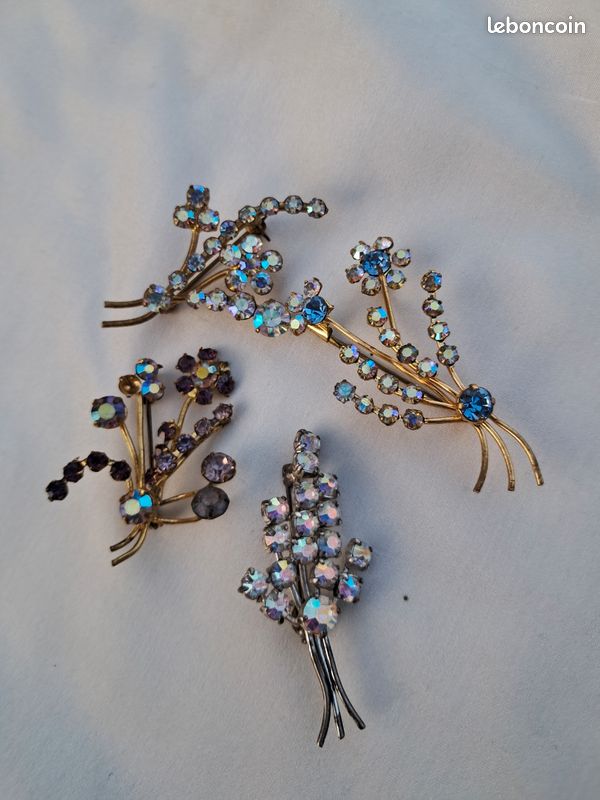 Lot broches vintage. Aurora Borealis (image 4)
