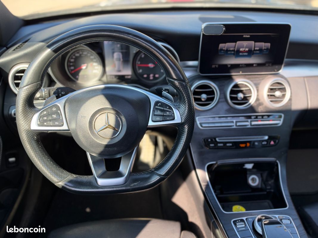 Mercedes CLASSE C BREAK 220 d Sportline 9G-Tronic {TOIT OUVRANT - SIEGE ELECTRIQUE - SON BURMESTER} (image 19)