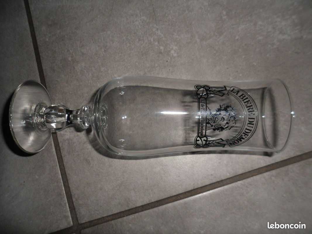 1 verres à pied NEUF Bière du Démon Années 90 Vintage vase ou pot à crayons (image 6)
