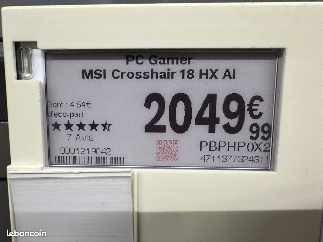 Ordinateur portable MSI 18 pouces AZERTY (image 3)