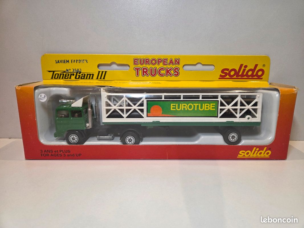 Le Renault Saviem semi remorque citerne pompiers miniature Solido au 1
