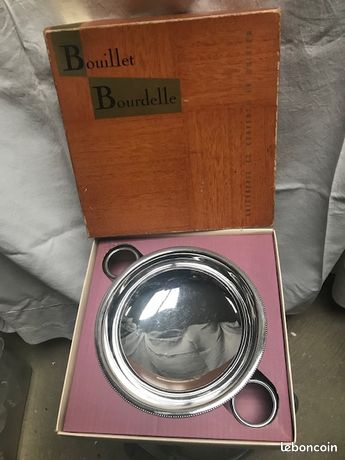 4 dessous de bouteilles en verre et inox
