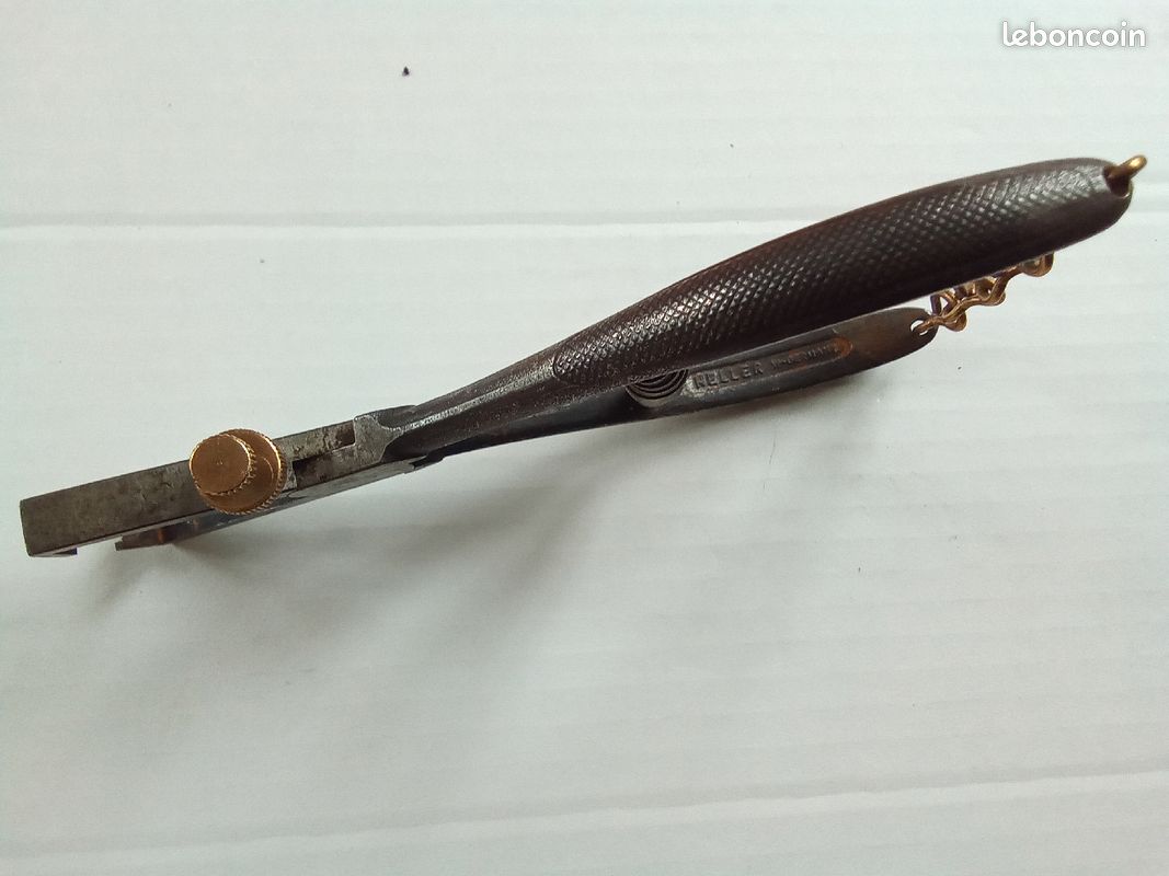 Pince à Dénuder Ancienne N°259 – Outil D'électricien Vintage, Occasion, Marques D'usage