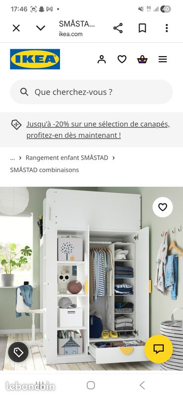 Lit Mezzanine Ikea blanc (image 10)