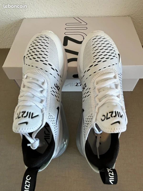 Max 270 Lacet Air Max Nike Air Max 270 Blanc Noir 43 Chaussures - Main Image