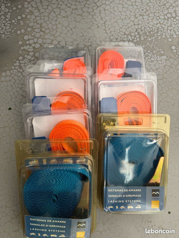 Lot de 7 sangles longueur 5 mètres largeur 25 (image 1)