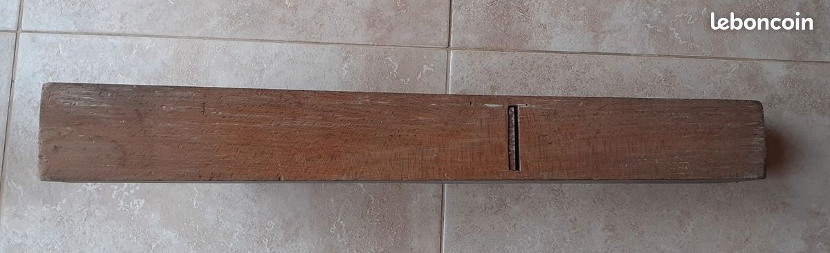 Varlope en bois ancien (grand rabot) (image 3)