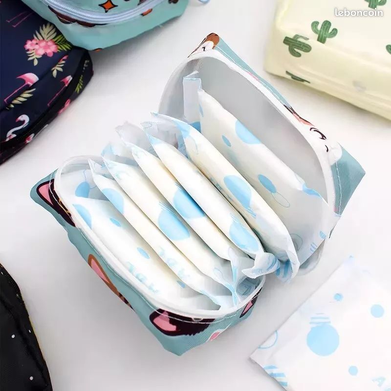 Pochette Aide Soignante Sac Flamant Rose Porte-clés Tissu à