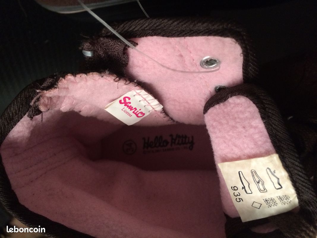 Chaussures HELLO KITTY montantes marron T.34 NEUVES (image 3)