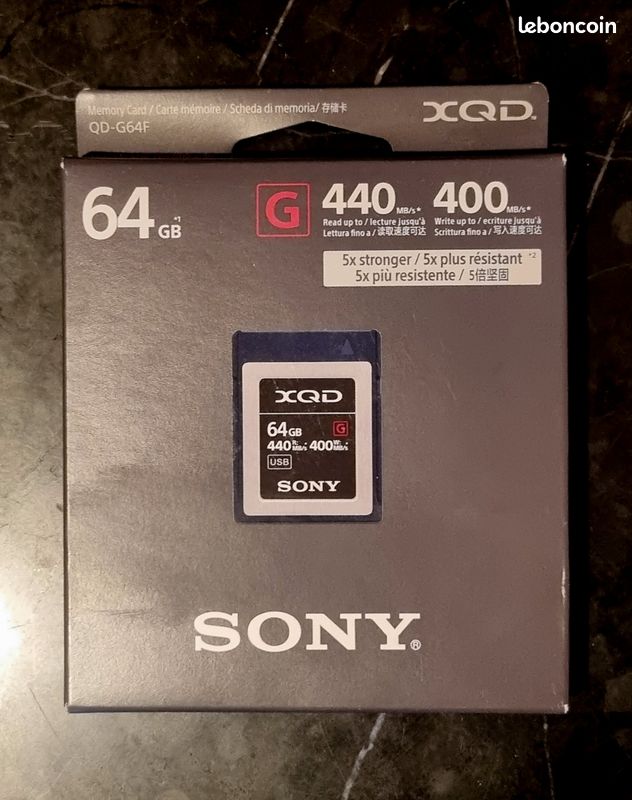 Carte XQD / CF Express Sony CARTE MÉMOIRE CF EXPRESS TYPE A 80 GB