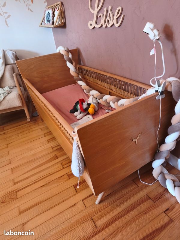 Lit bébé rotin (image 2)