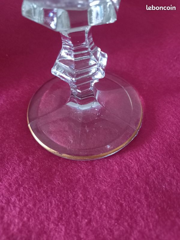 Verre à pied ancien Cristal (image 6)