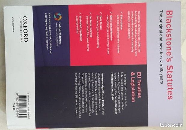 EU Treaties & Legislation 2019-2020 - Nigel Foster (image 2)