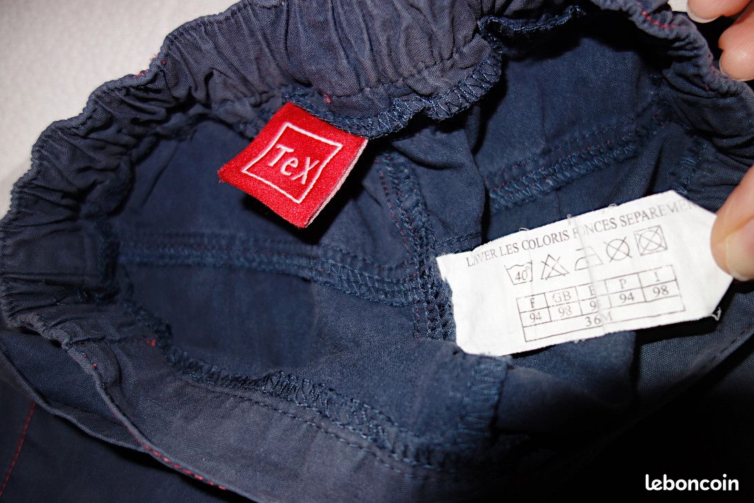Pantalon bleu marine 3 ans (image 2)