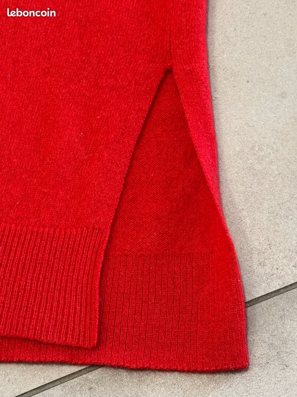 Pull Zara Rouge à Bandes - Taille M - Neuf Avec étiquettes (marque Maje Indiquée)