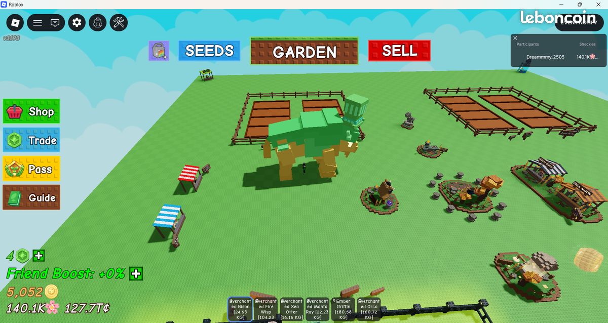 Grow a Garden - Everchanted Bison (image 1)