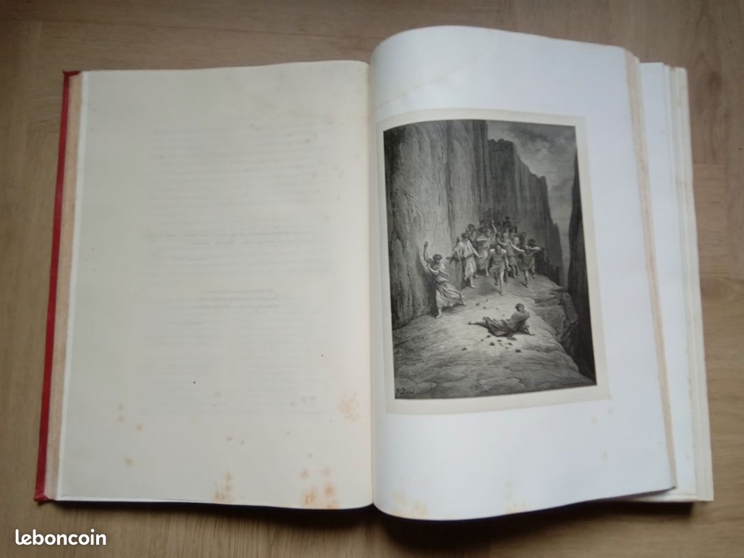 L Enfer, Le Purgatoire et Le Paradis (2 tomes). Avec les dessins de Gustave Doré. Traduction française de Pier Angelo Fiorentino, accompagnée du texte italien (image 10)