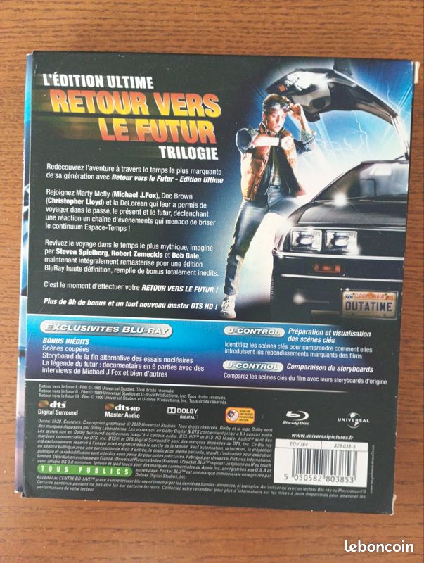 Coffret Retour Vers le futur blu Ray (image 2)