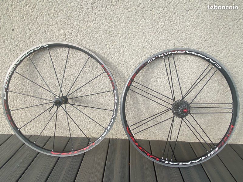 Jeu De 2 Roues De Vélo Campagnolo Shamal C21 2Wf Disque Tubeless Ready Shimano Hg11 Noir Tu