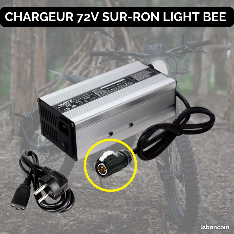 Chargeur 72V-84V 10A Sur-Ron & Talaria et autres motos custom (image 3)