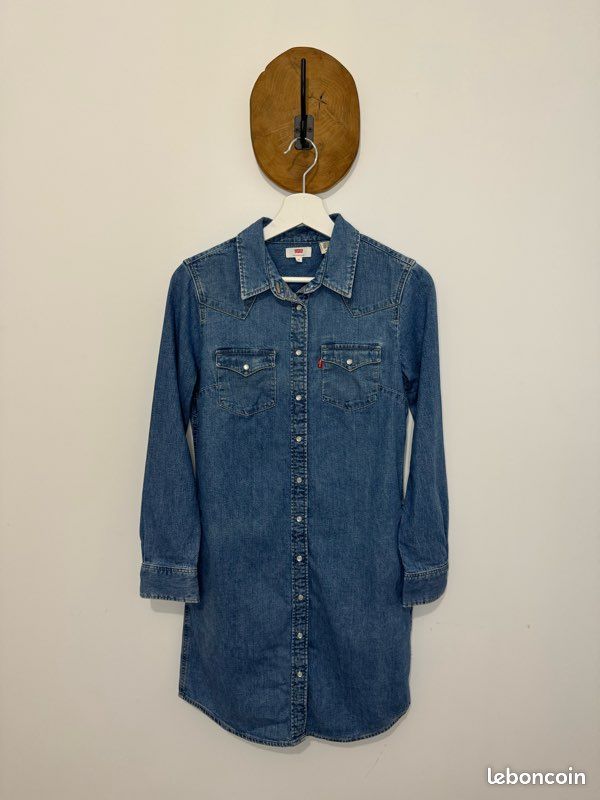 Sleeve Robe En Jean Levi's Chemise Robe En Jean Femme Levis