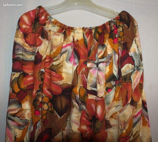 Jupe Fleurie Multicolore Caslon - Taille 6 (36) - Cuir - Neuve Sans étiquettes