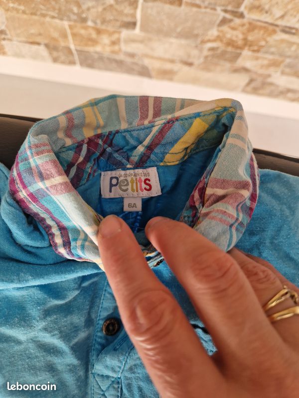 1 tee shirt bleu la compagnie des petits taille 6 ans (image 3)