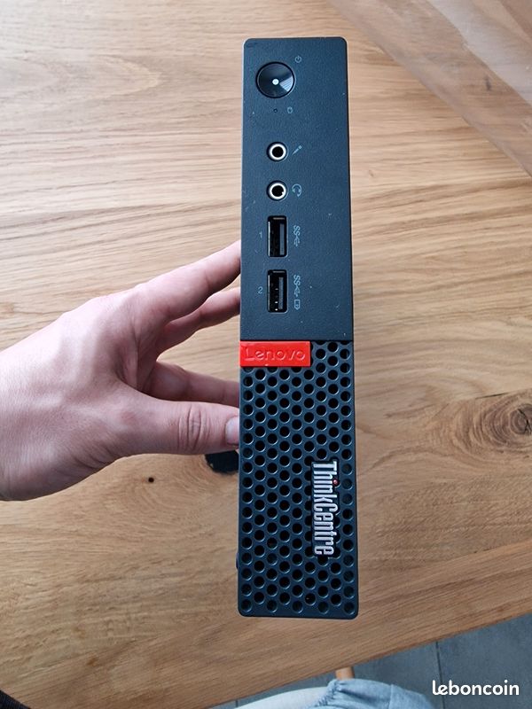 Mini PC Lenovo ThinkCentre M710q Tiny - 4Go RAM - HDD 500Go + Chargeur (image 1)