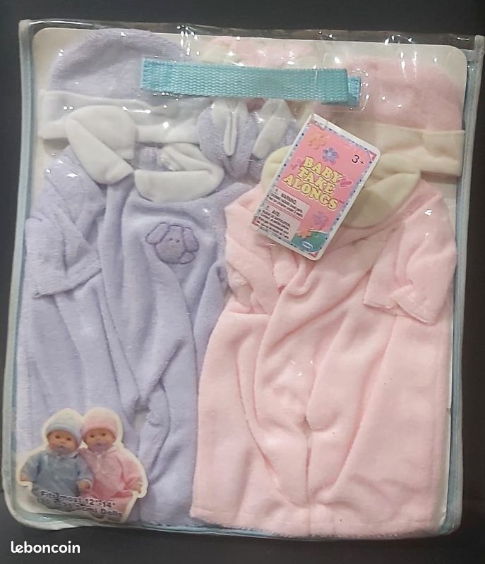 Lot Vêtements Et Chaussures Pour Poupée Ancienne – Taille 30 Cm, Velours