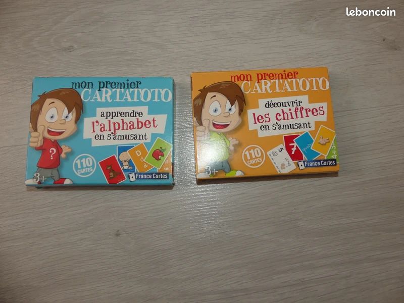 Lot de 2 jeux : Cartatoto l'alphabet et Cartatoto les chiffres (image 1)