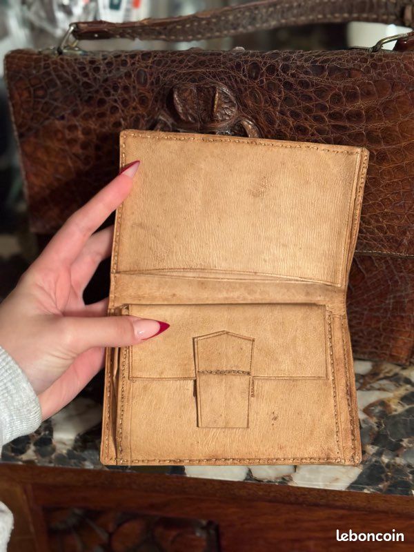 Ancien Sac / Etui à Cartouches en Cuir - Vintage French Finds