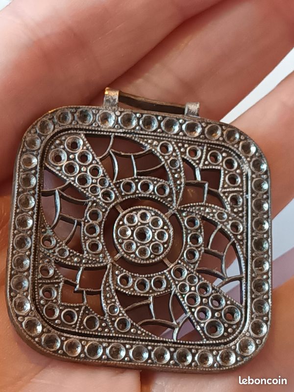 Pendentif féerique stichtite argent massif | Bijoux