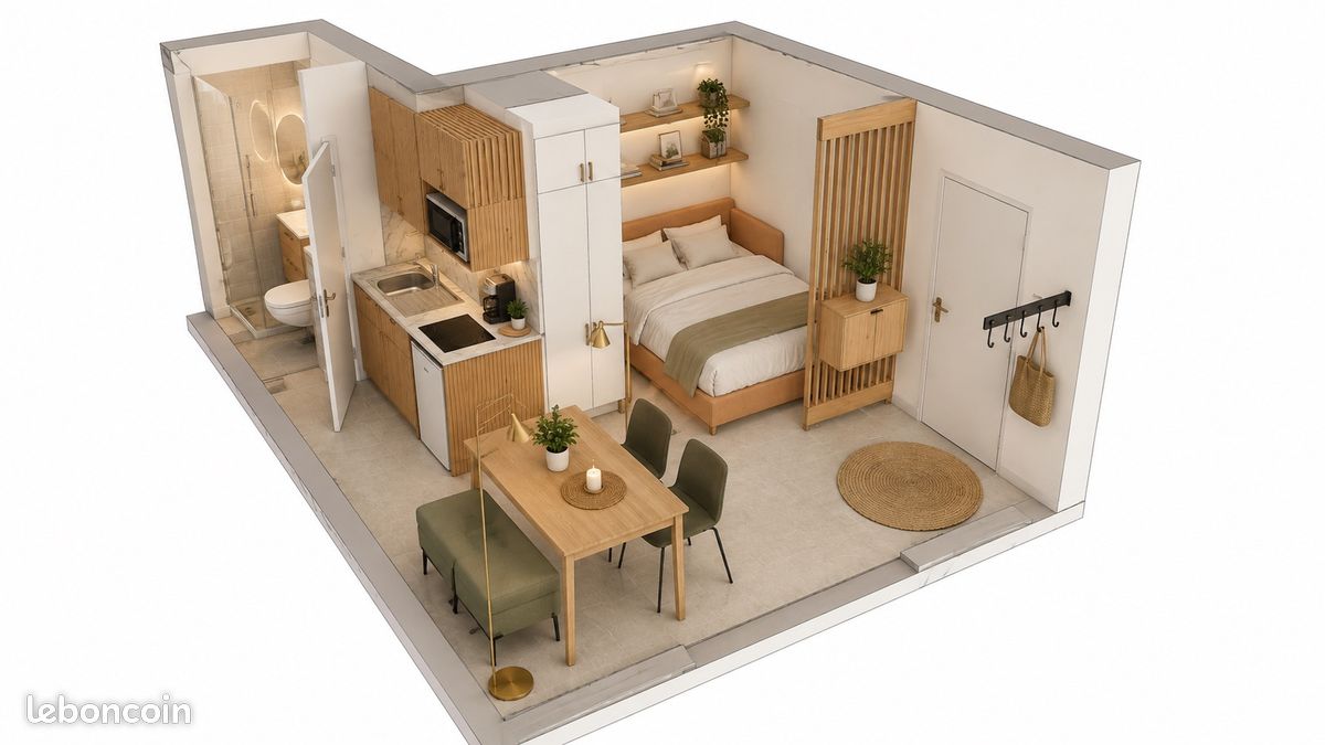 Appartement 1 pièce 16 m² · à Pessac · 16 m² · 890 €/mois