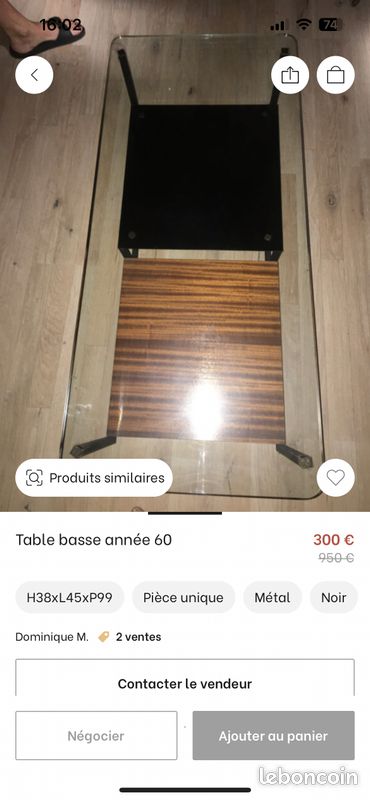 Table basse 1960 (image 5)