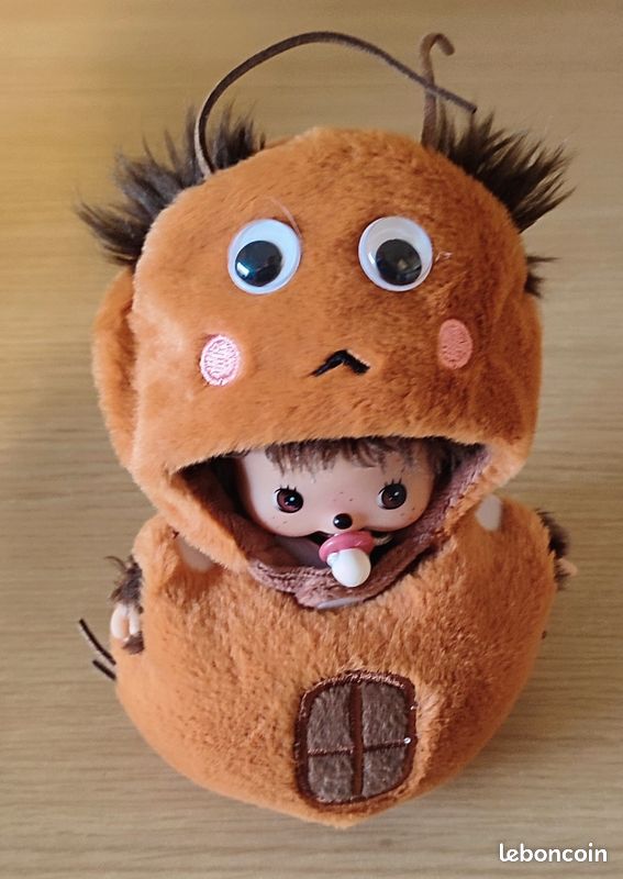 Peluche Géante Kiki Monchichi Seguchi - Tenue Originale La Monella - Occasion