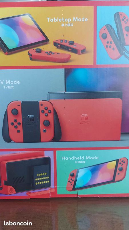 Nintendo switch OLED Mario rouge edition (prix negociable) (image 4)