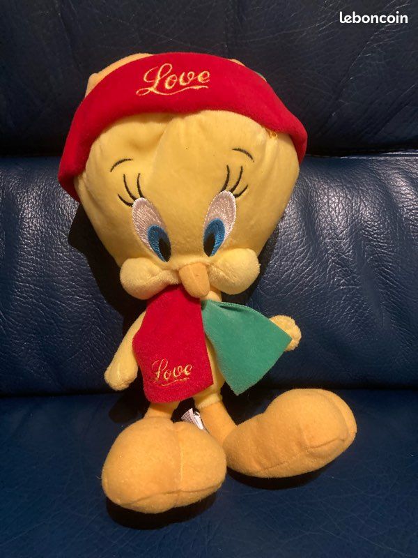 Lot De Peluches Vintage Titi, Gros Minet, Garfield - Années 80 - TBE