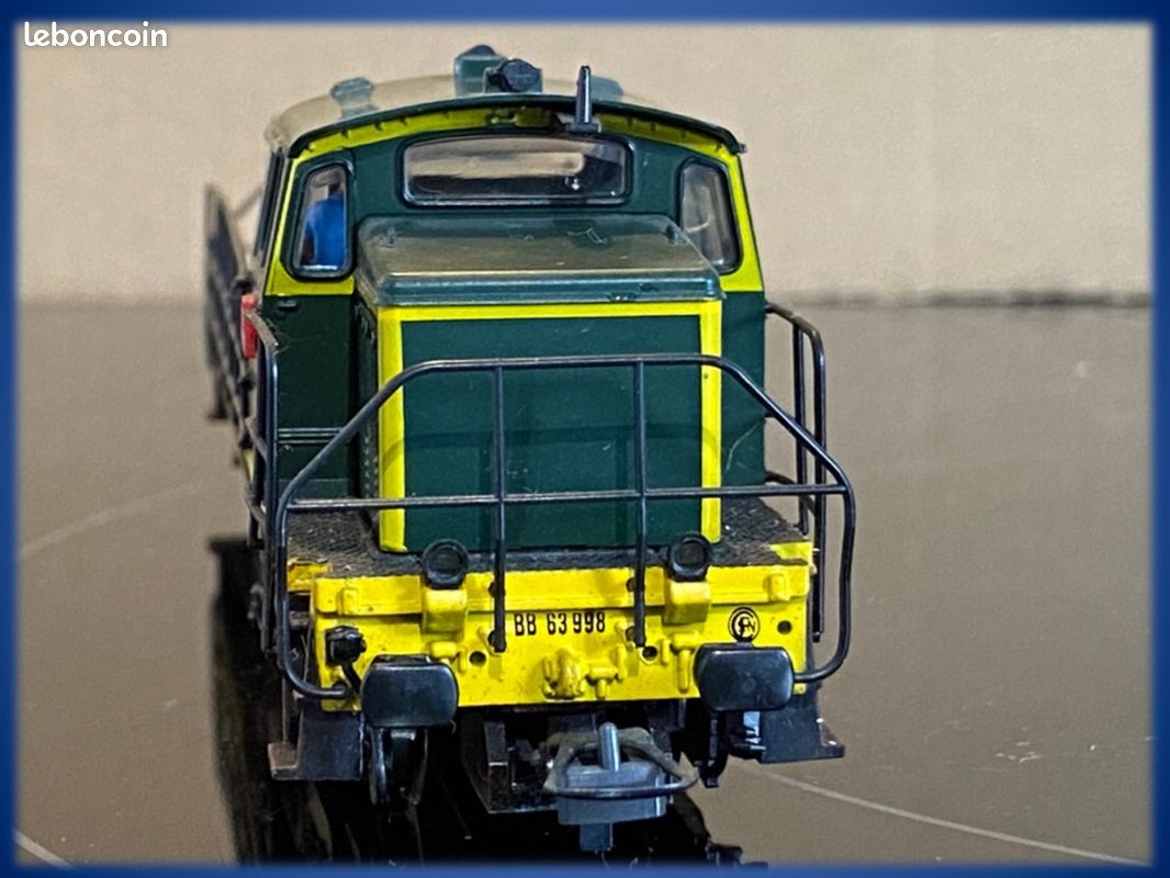 Locomotive Diesel Roco HO BB 63998 - Train électrique SNCF, Analogique, Verte