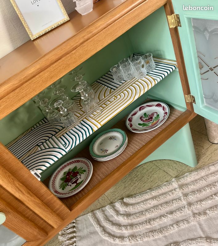 🌺🌸 Mobiliers Uniques - Enfilade, buffet bas "MADO" vintage - Art déco (image 12)