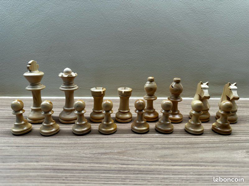 Jeu d'échecs Pro Staunton 4.1 Rouge et Blanc Peint