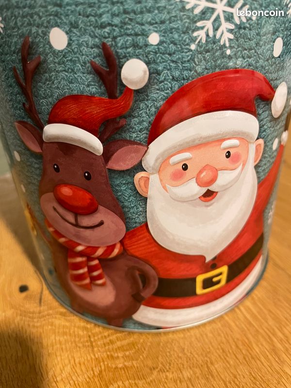 Lot De 4 Boîtes De Noël Rondes Vides En Métal Avec Couvercles Pour Les Occasions Spéciales, Cadeaux De Fête De Noël (couleurs Assorties