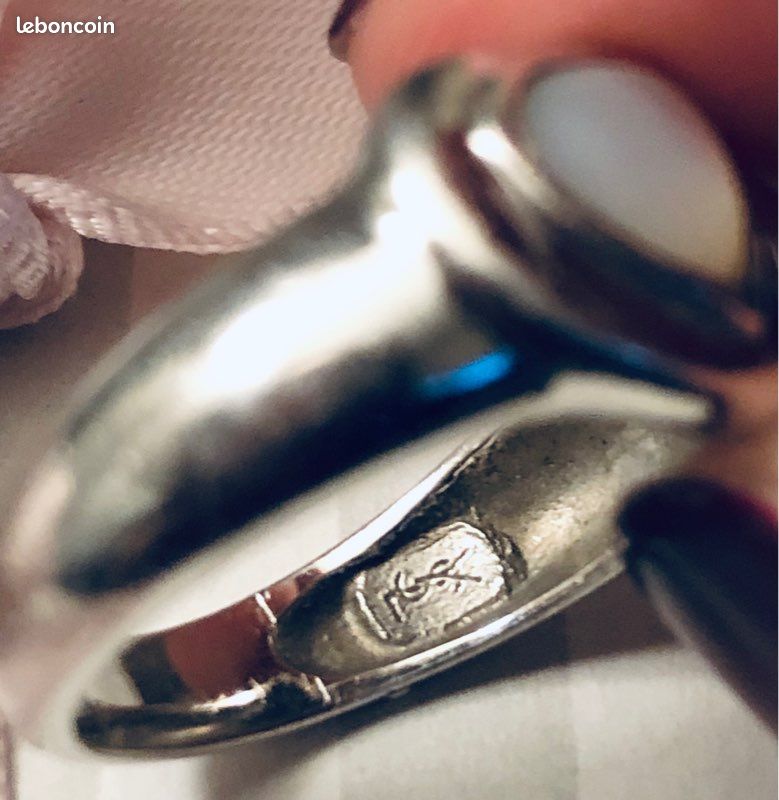 Bague argent bague original Yves Saint Laurent taille 53 soit 16,8mm (image 2)